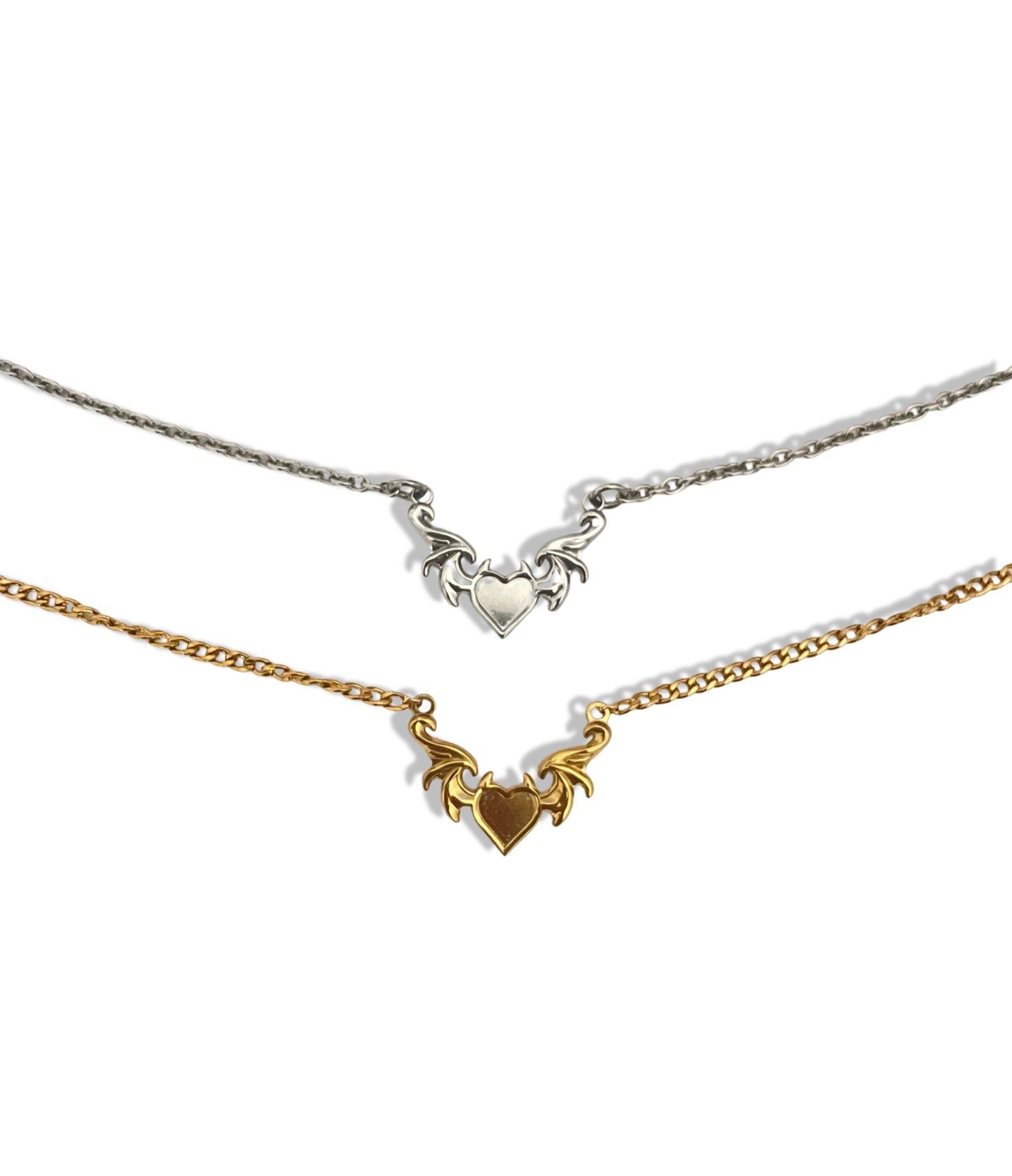 Evil heart necklace